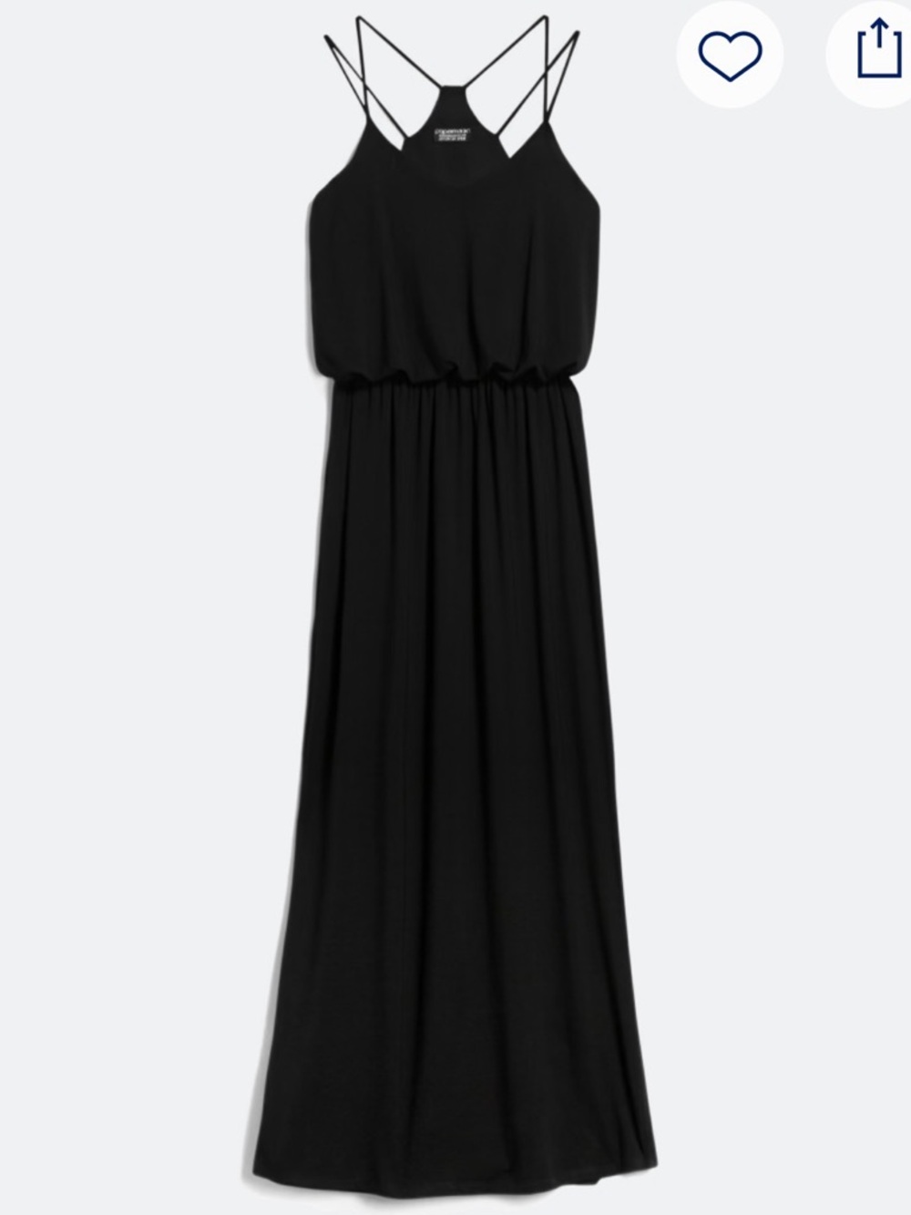 PAPERMOON Wendilyn Knit Long Maxi Dress - Medium - Black